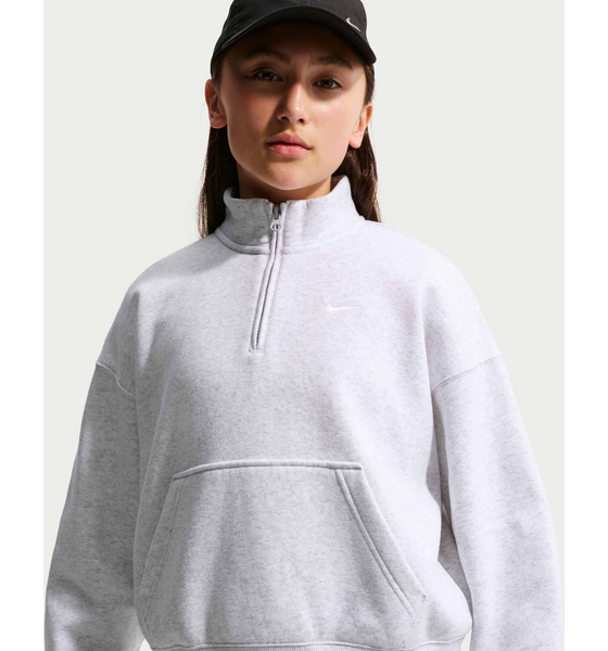 
NIKE, 
Older Kids' (girls') Oversized 1/4-zip Top Sportswear Studio Fleece, 
Detail 1
