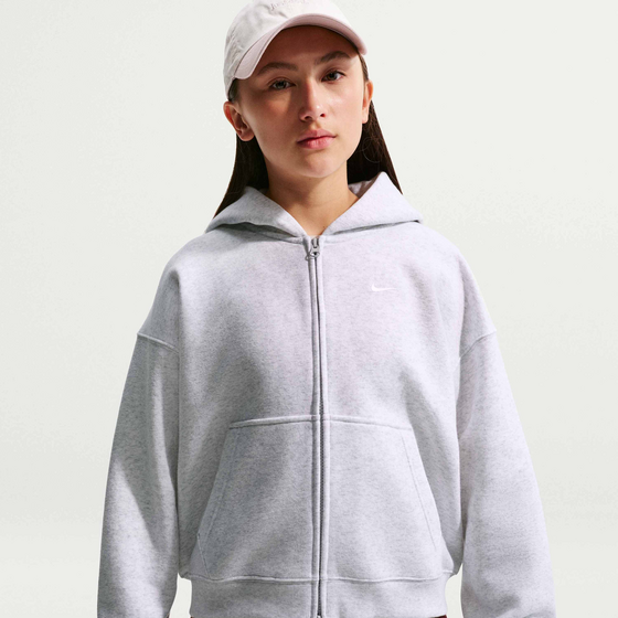 
NIKE, 
Older Kids' (girls') Oversized Full-zip Hoodie Sportswear Studio Fleece, 
Detail 1
