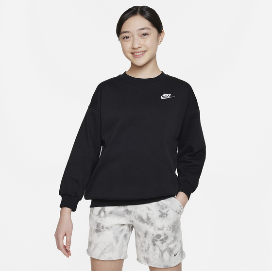 NIKE, Older Kids' (girls') Oversized Sweatshirt Sportswear Club Fleece