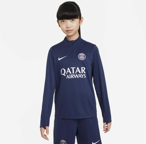 953702101101 NIKE Older Kids' Dri-fit Football Drill Top Paris Saint-germain Academy Pro  Model01 Detail