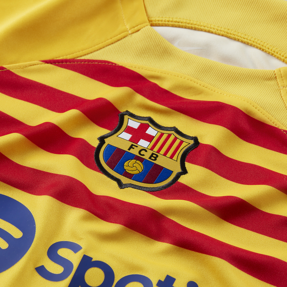 NIKE, Older Kids' Dri-fit Football Shirt F.c. Barcelona 2023/24 Stadium Fourth