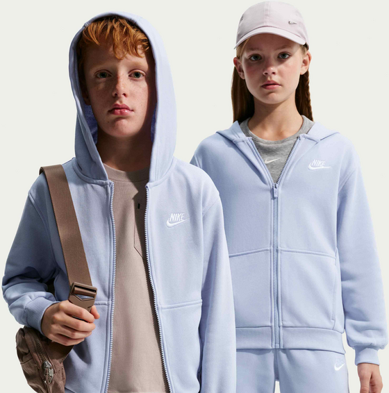 
NIKE, 
Older Kids' French Terry Full-zip Hoodie Club Fleece, 
Detail 1
