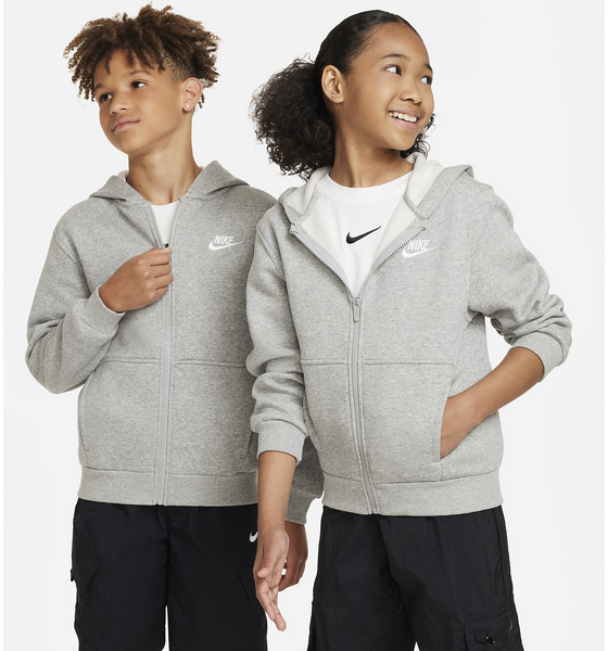 NIKE, Older Kids' Full-zip Hoodie Sportswear Club Fleece