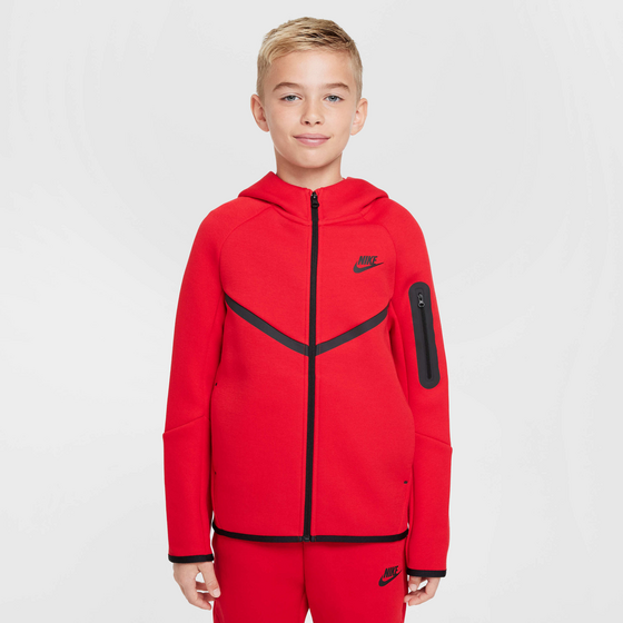 399028508501 NIKE Older Kids' Full-zip Hoodie Sportswear Tech Fleece  Model01 Detail