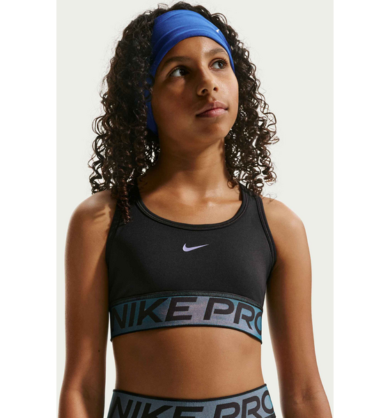 
NIKE, 
Older Kids' Sports Bra With Shine Accents Pro Swoosh, 
Detail 1
