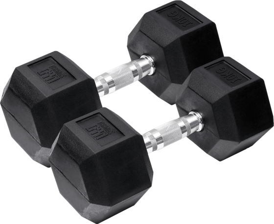 B2X Orange Gym — шестигранная гантель, 10 кг — набор из 2 шт.