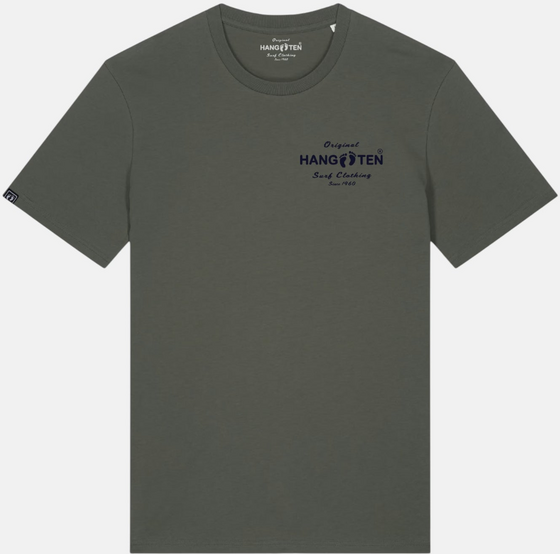 
HANG TEN, 
Original Logo T-shirt - Green Khaki, 
Detail 1

