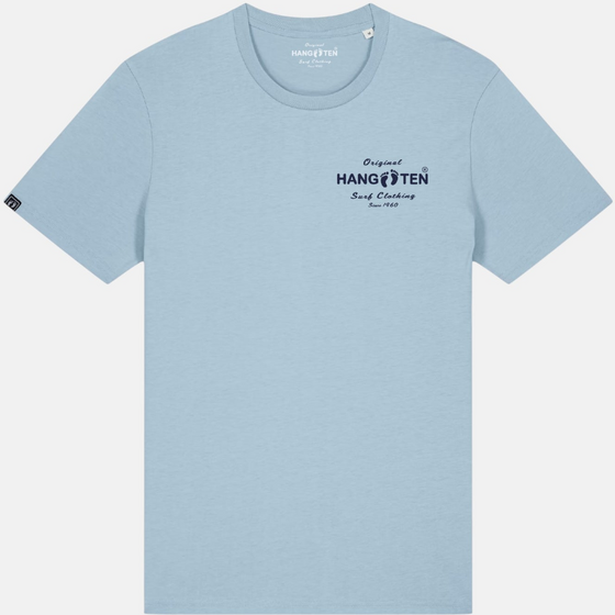 
HANG TEN, 
Original Logo T-shirt - Sky Blue, 
Detail 1

