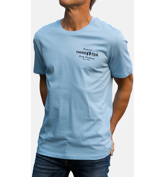 
HANG TEN, 
Original Logo T-shirt - Sky Blue, 
Detail 1
