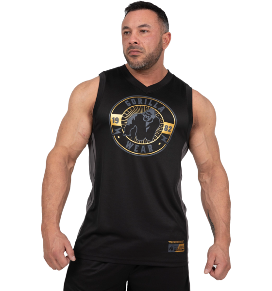 948553101101 GORILLA WEAR Orlando Jersey Tank Top  Model01 Detail