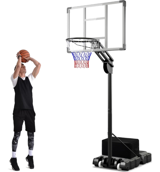 
B2X, 
Outdoor Basketball Hoop 135/143-305 Cm Height-adjustable Basketball Stand With 2 Wheels, 
Detail 1
