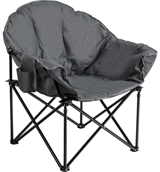 
NORTHIX, 
Oversized Folding Camping Chair With Cup Holder, Grey, 
Detail 1
