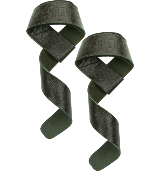 
C.P. SPORTS, 
Padded Leather Lifting Straps, 
Detail 1
