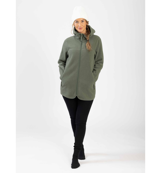 953451101101 ULLMAX Pallas Long Pile Hoodie W  Model01 Detail