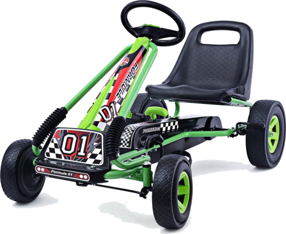 950543101101 B2X Pedal Go-kart Pedal-operated Ride-on Car Children's Car Pedal Vehicle 98 X 59 X 61cm Green + Black  Standard Detail