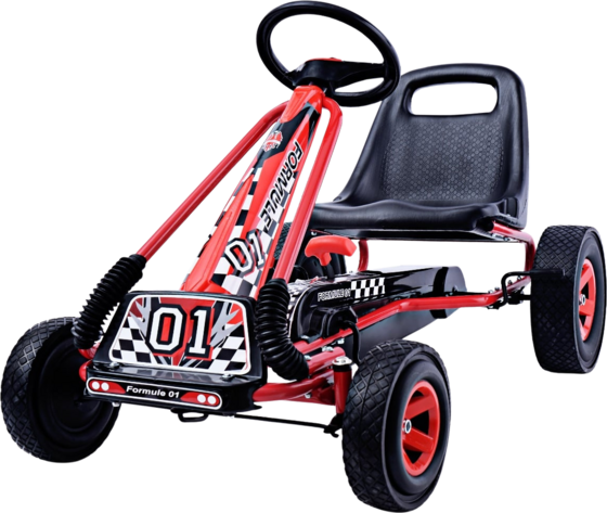 
NORTHIX, 
Pedal Gokart For Kids, Adjustable Seat, Red, 
Detail 1
