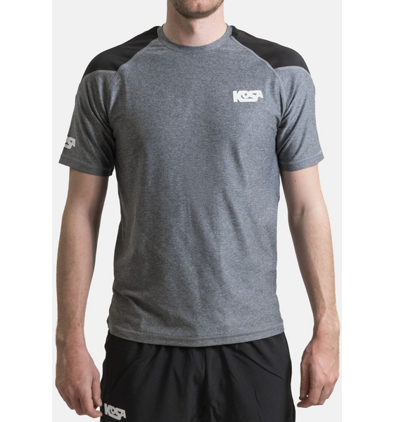 
KOSA, 
Performance T-shirt Grey/black (junior), 
Detail 1
