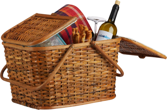
NORTHIX, 
Picnic Basket With Lid, Multi-color Options, 
Detail 1
