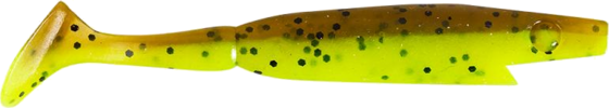 
THE PIG, 
Piglet Shad, 8,5cm, 4g - Brown Chartreuse - 8pcs, 
Detail 1

