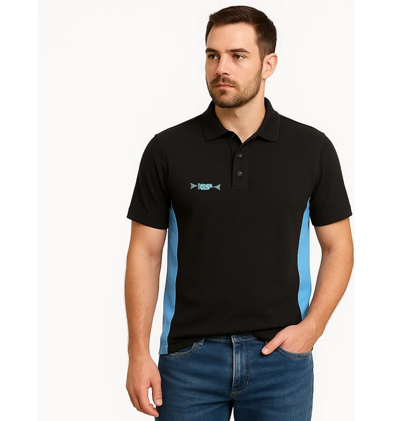 
KOSA, 
Polo Shirt Black, 
Detail 1

