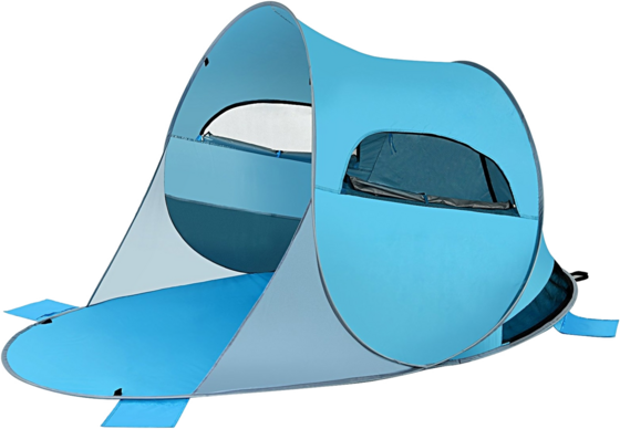 954946101101 B2X Pop Up Beach Shelter 3-4 Person Beach Tent Sun Protection Throw Tent For Outdoor Blue  Standard Detail