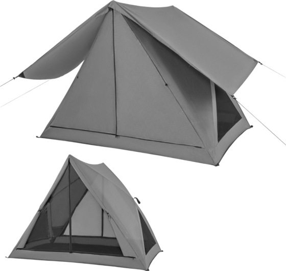 955356101101 B2X Pop Up Tent For 2-3 People 360° One-sided Transparent Family Tent 225 X 145 X 161 Cm Gray  Standard Detail