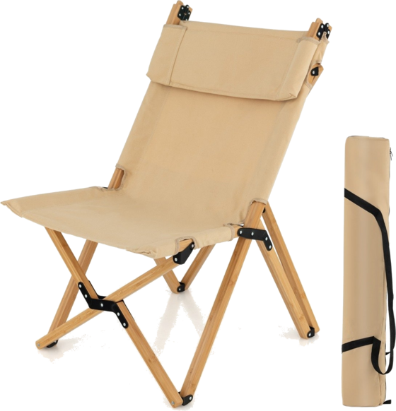 950449101101 NORTHIX Portable Folding Camping Chair Bamboo Chair With 2-level Adjustable Backrest  Standard Detail