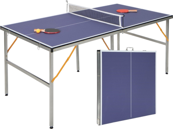 
NORTHIX, 
Portable Table Tennis Table Set With Net  2 Rackets  3 Balls Mini Table Tennis Table, 
Detail 1
