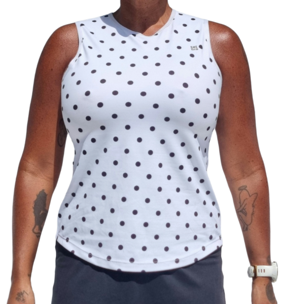 
SHE DID, 
Prickig Linne Vit, 
Detail 1
