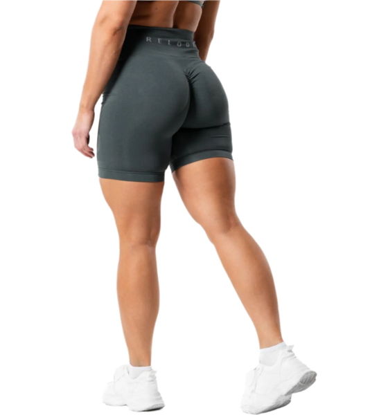 
RELODE, 
Prime Scrunch Shorts 7,5" - Dusty Green, 
Detail 1
