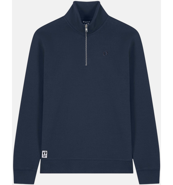 
HANG TEN, 
Quarter Zip Sweatshirt - French Navy W, 
Detail 1
