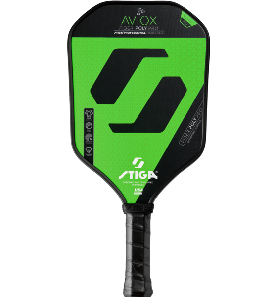 STIGA, Racket Aviox Fiber Poly Pro Green