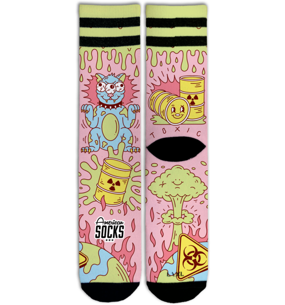 
AMERICAN SOCKS, 
Radioactive - Mid High, 
Detail 1
