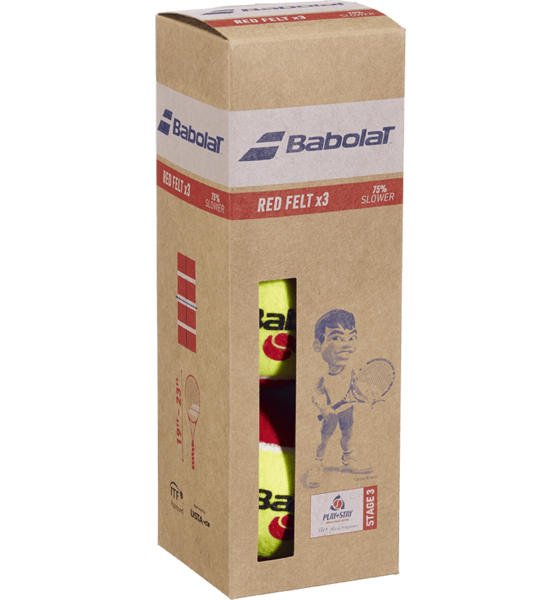 
BABOLAT, 
Red Felt 3-pack, 
Detail 1

