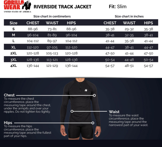 
GORILLA WEAR, 
Riverside Track Jacket, 
Detail 5
