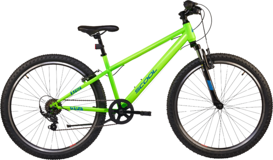 
SCOOL, 
S'cool Xroc, 26" Neon Green/ocean, 
Detail 1
