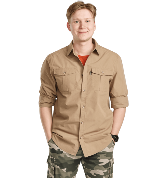 944635101102 PINEWOOD Safari L/s Shirt 944635101102 PINEWOOD Safari L/s Shirt Model01 Detail