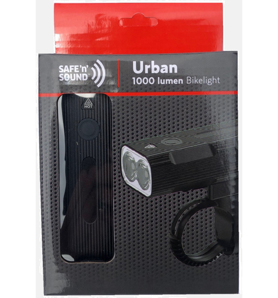 SAFE'N'SOUND, Safe’n’sound Bikelight Urban 1000 Lumen