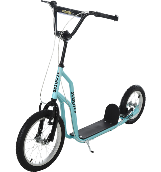 
NORTHIX, 
Scooter Children's Scooter From 5 Years, Kickboard With Pneumatic Tires 16/12 Inches, Blue, 135 X 58, 
Detail 1
