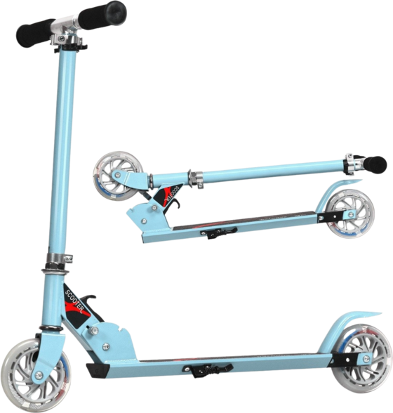 
NORTHIX, 
Scooter Kick Scooter Height Adjustable Children's Scooter Foldable Kick Scooter With 2 Wheels Blue, 
Detail 1
