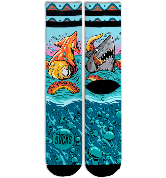 
AMERICAN SOCKS, 
Seamonsters - Mid High, 
Detail 1
