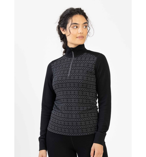 
ULLMAX, 
Sidensj&ouml; Merino Warm 1/2 Zip W, 
Detail 1
