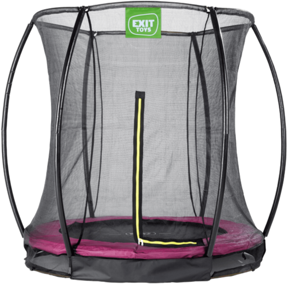 
EXIT, 
Silhouette Nedgrävd Studsmatta Ø183cm Med Skyddsnät - Rosa, 
Detail 1
