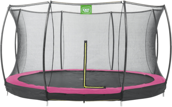 
EXIT, 
Silhouette Nedgr&auml;vd Studsmatta &Oslash;366cm Med Skyddsn&auml;t - Rosa, 
Detail 1
