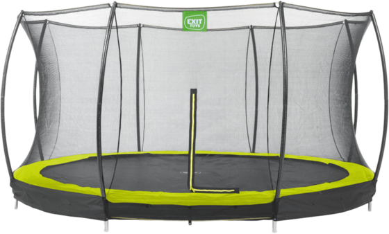 
EXIT, 
Silhouette Nedgr&auml;vd Studsmatta &Oslash;427cm Med Skyddsn&auml;t - Gr&ouml;n, 
Detail 1
