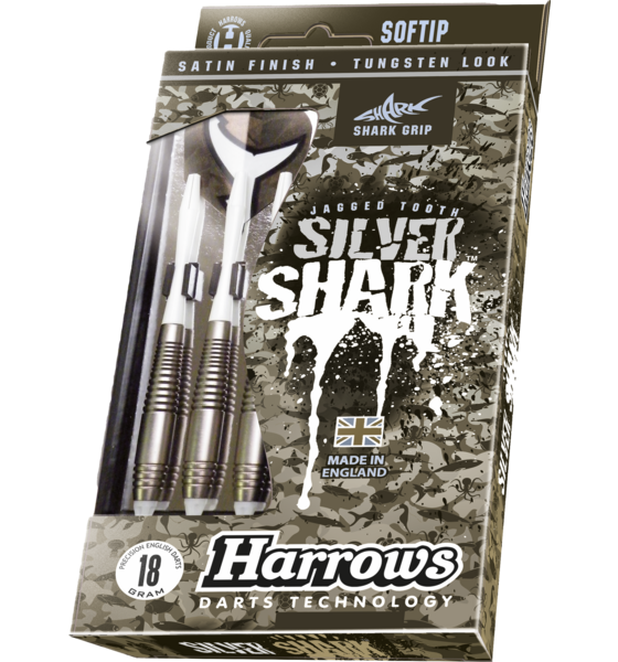 942253101101 HARROWS Silver Shark, Soft Tip  Standard Detail