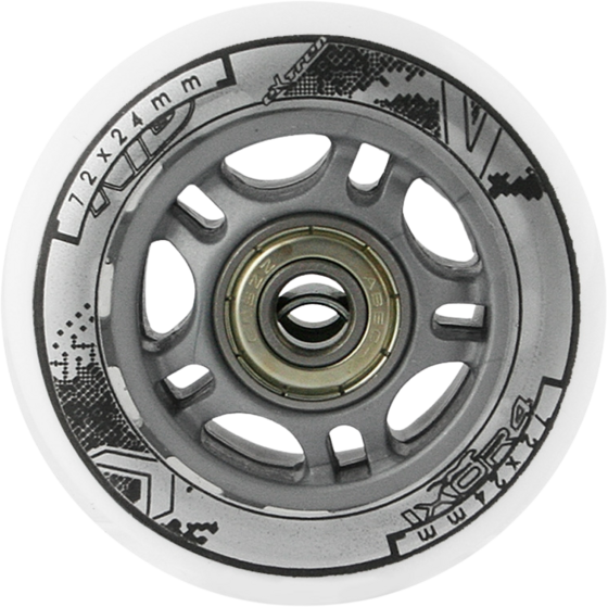 
NORTHIX, 
Skateboard Wheels 72x24 82a White, Abec-7 Bearings Set, 
Detail 1
