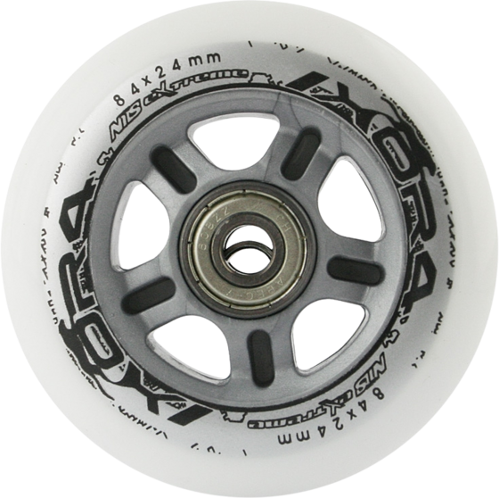 
NORTHIX, 
Skateboard Wheels 84x24 82a, 4 Pcs + Abec-7 Bearings, 8 Pcs, 
Detail 1
