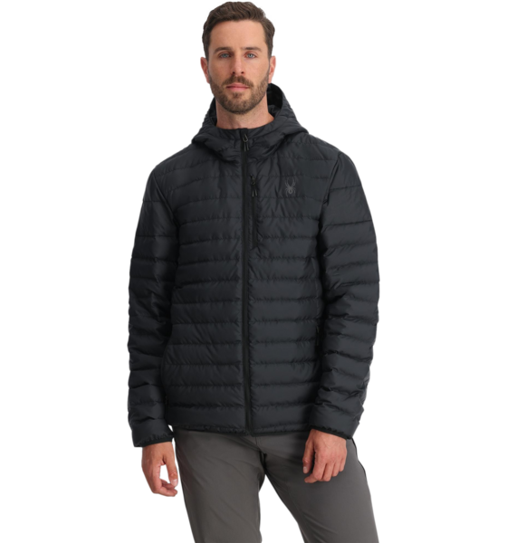 943768101102 SPYDER Ski Puff Jacket Zenith Hooded  Model01 Detail