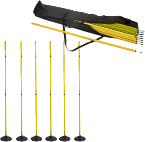 
PRO MATCH, 
Slalomkäpp Med Fot 170cm  6-pack. Inklusive 1st Förvaringsväska, 
Detail 1
